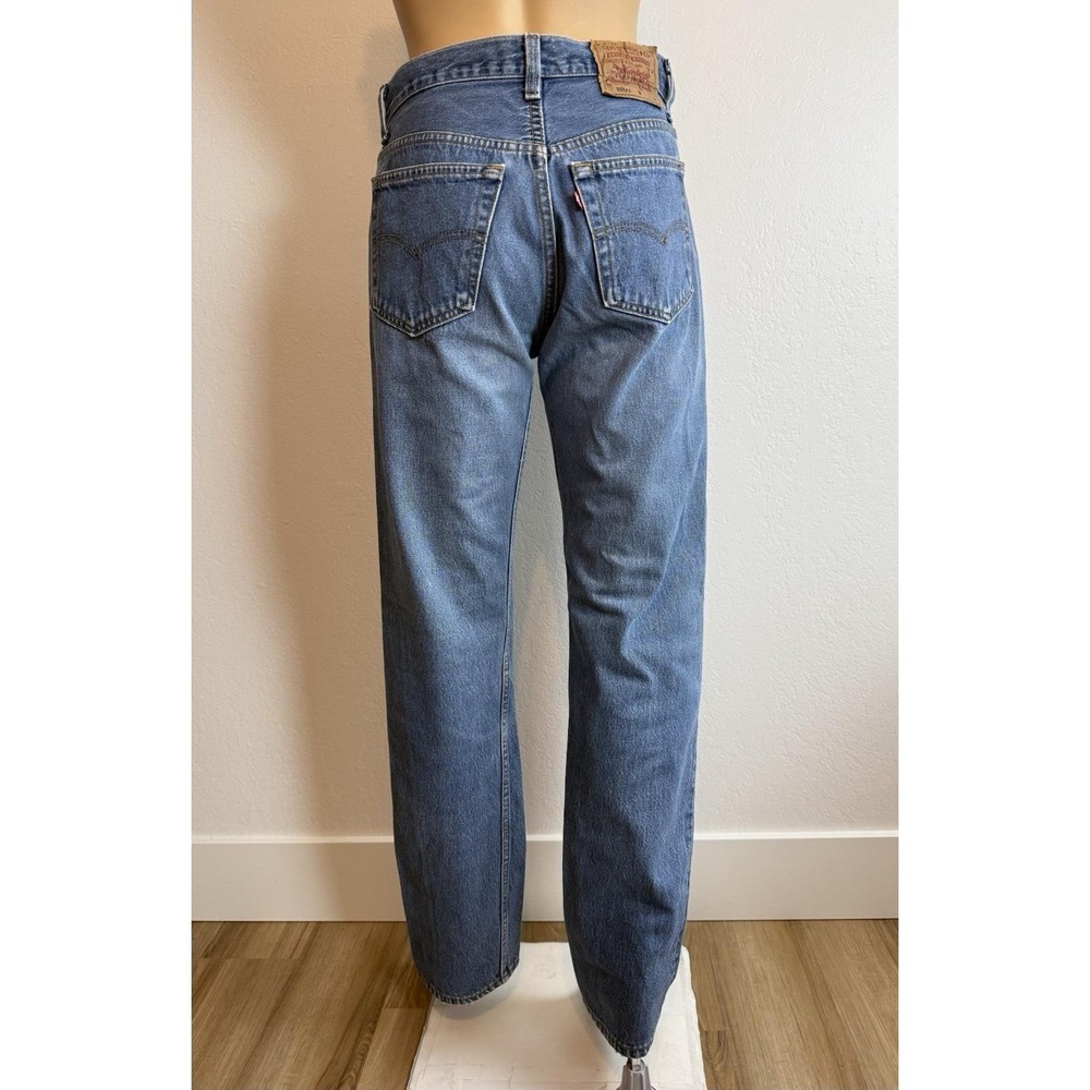 Levis 501xx 80s 90s Vintage Jeans Size 31x36 Medium Faded Wash Button Fly USA